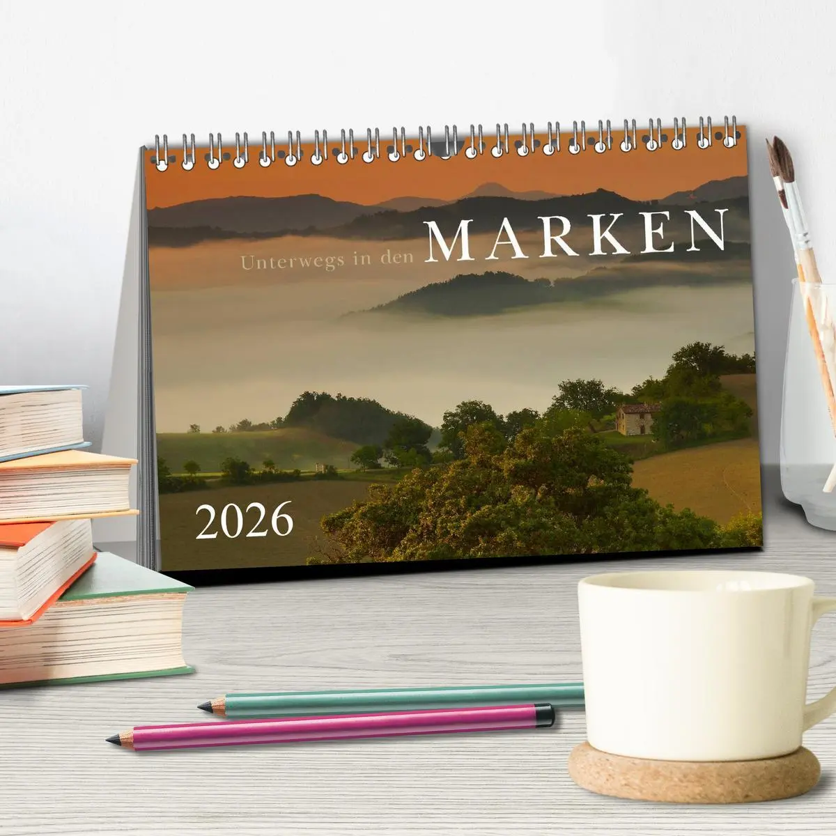 Bild: 9783516044058 | Unterwegs in den Marken (Tischkalender 2026 DIN A5 quer), CALVENDO...