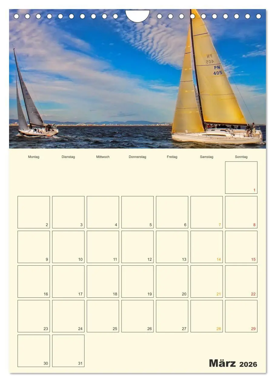 Bild: 9783516424058 | Segeln, unser Jahresplaner (Wandkalender 2026 DIN A4 hoch),...