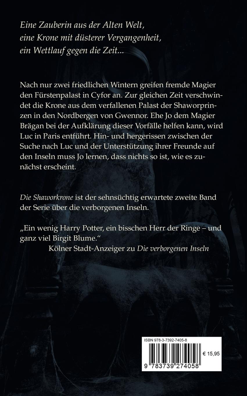 Rückseite: 9783739274058 | Die Shaworkrone | Roman | Birgit Blume | Taschenbuch | 568 S. | 2015