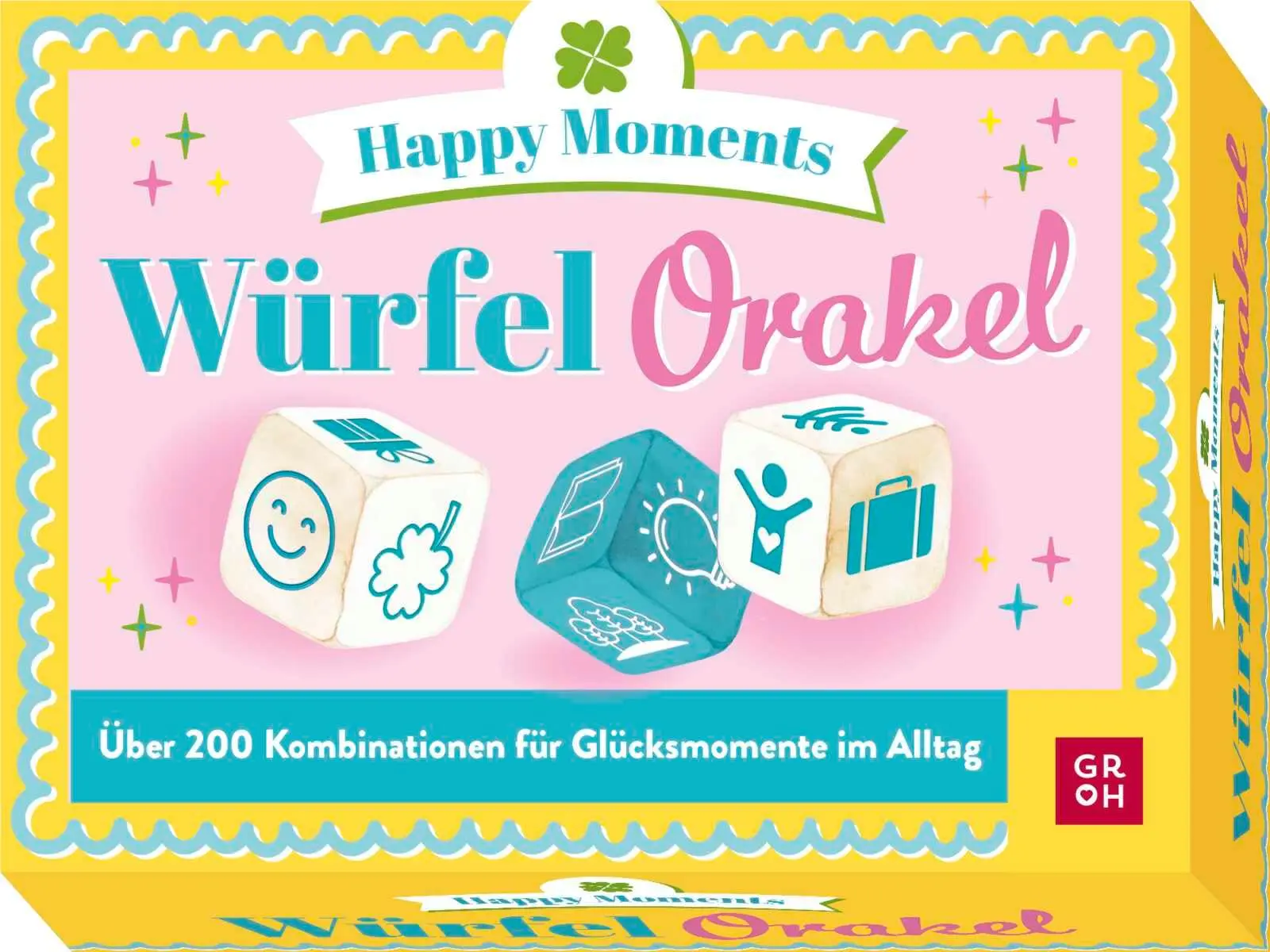 Cover: 4036442014158 | Würfelorakel - Happy Moments | Groh Verlag | Spiel | Schachtel | 4 S.