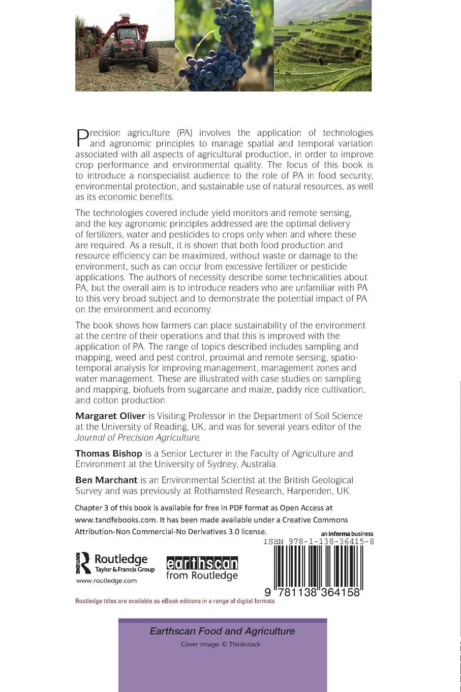 Rückseite: 9781138364158 | Precision Agriculture for Sustainability and Environmental Protection