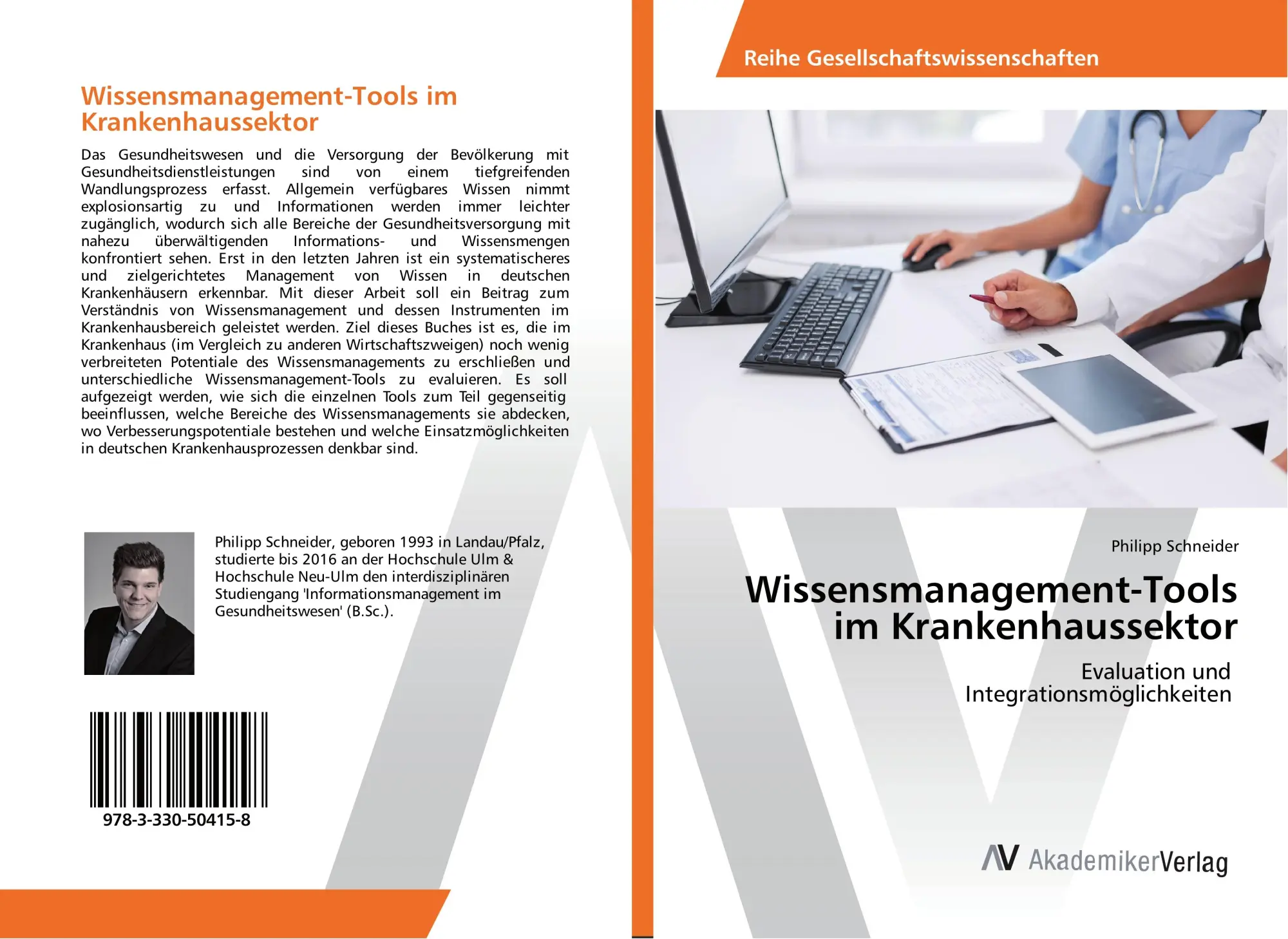 Cover: 9783330504158 | Wissensmanagement-Tools im Krankenhaussektor | Philipp Schneider