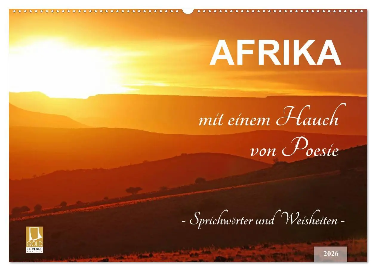 Cover: 9783457944158 | AFRIKA mit einem Hauch von Poesie (Wandkalender 2026 DIN A2 quer),...