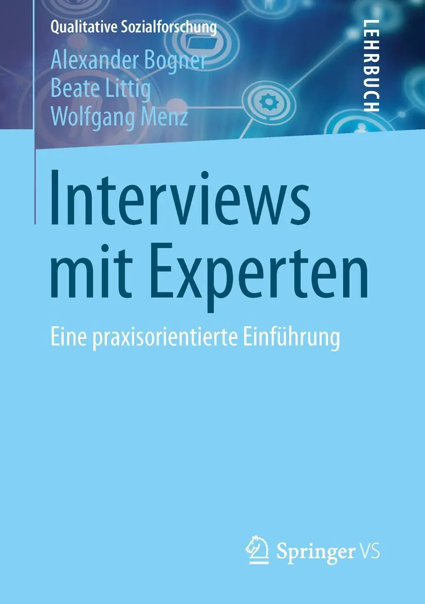 Cover: 9783531194158 | Interviews mit Experten | Eine praxisorientierte Einführung | Buch Cover: 9783531194158 | Interviews mit Experten | Eine praxisorientierte Einführung | Buch