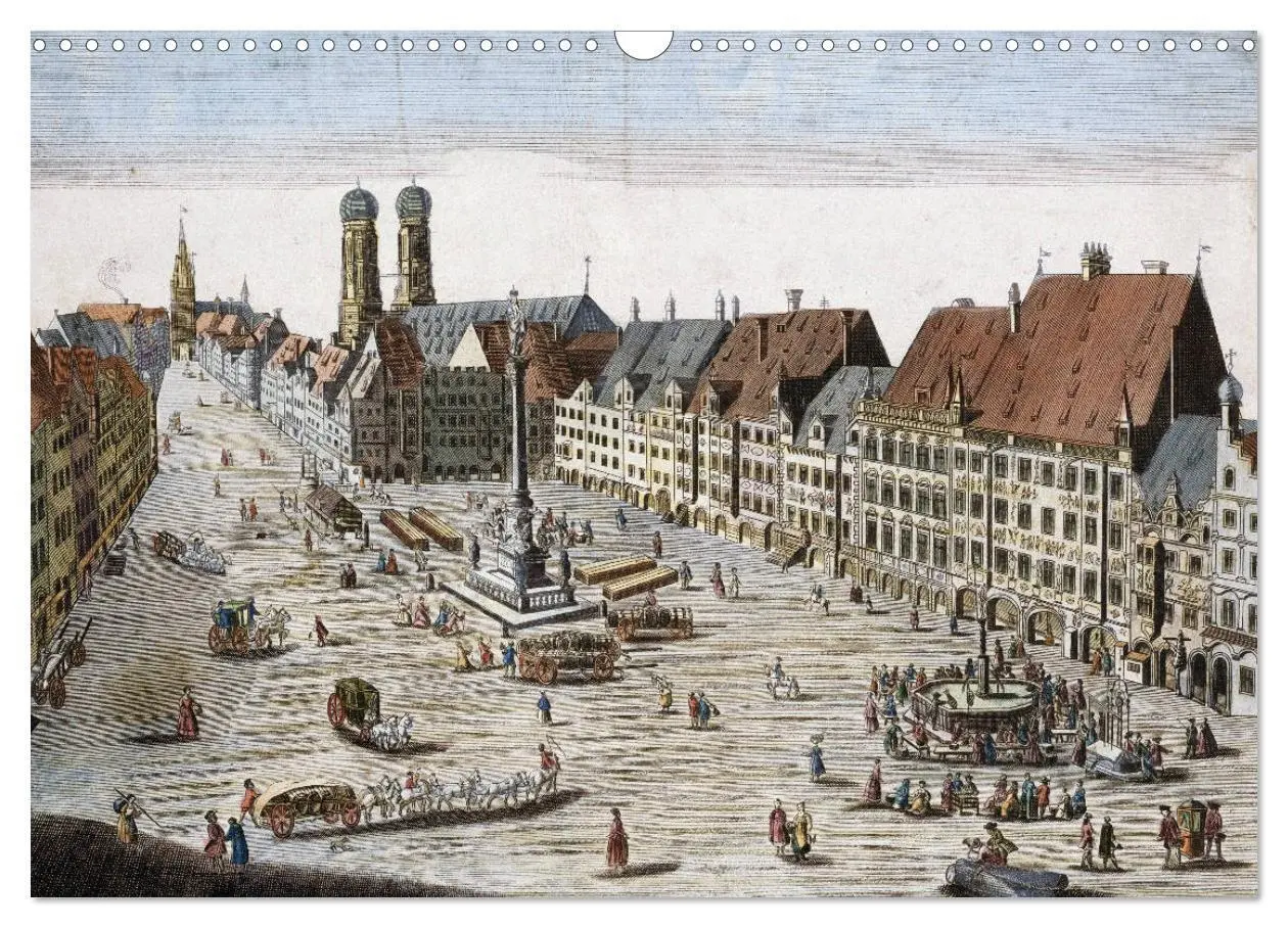 Bild: 9783435394258 | München: In alten Stichen und Zeichnungen (Wandkalender 2025 DIN A3...