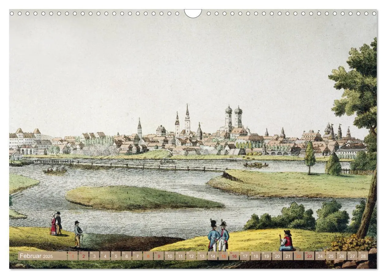 Bild: 9783435394258 | München: In alten Stichen und Zeichnungen (Wandkalender 2025 DIN A3...