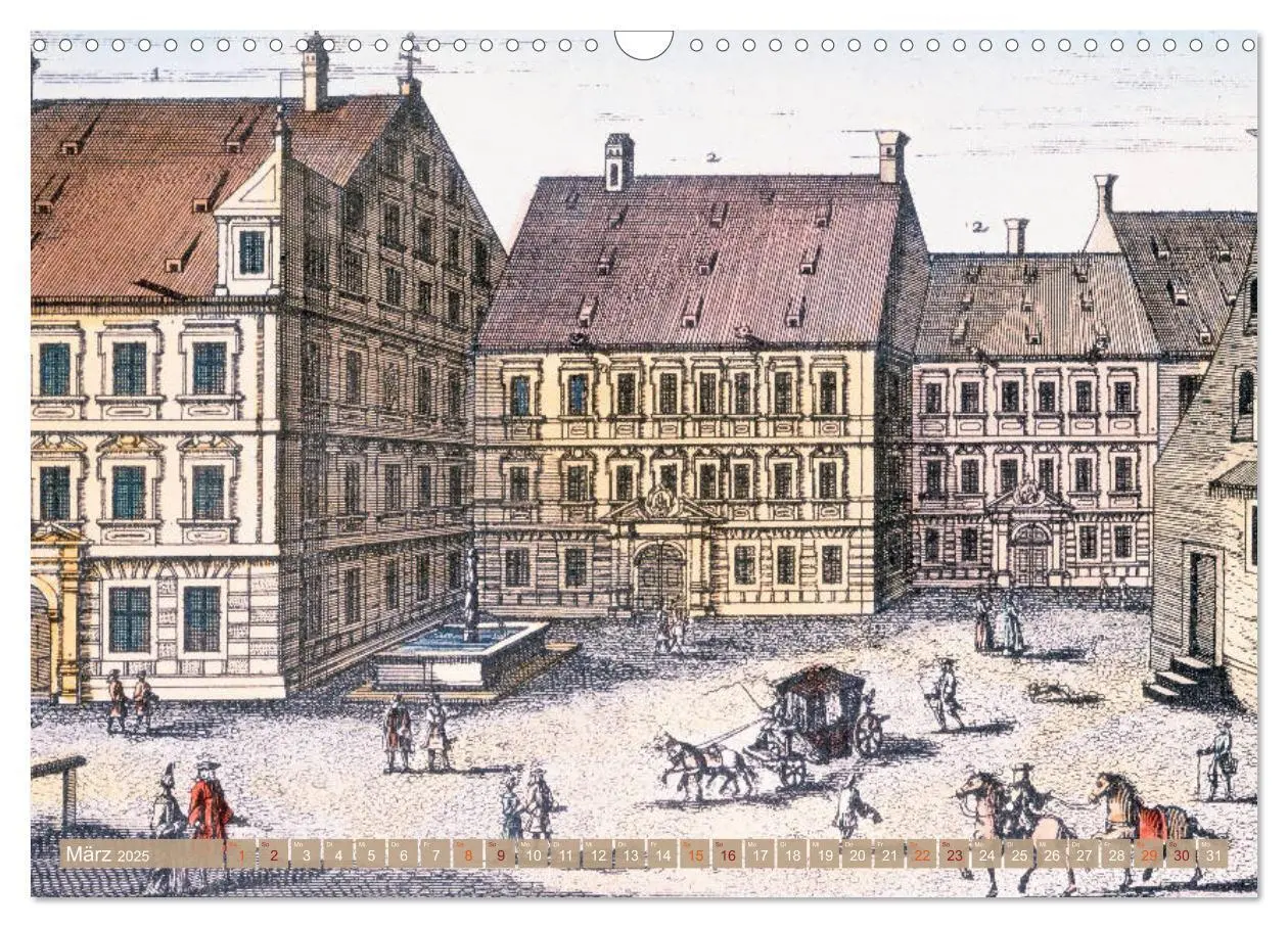 Bild: 9783435394258 | München: In alten Stichen und Zeichnungen (Wandkalender 2025 DIN A3...
