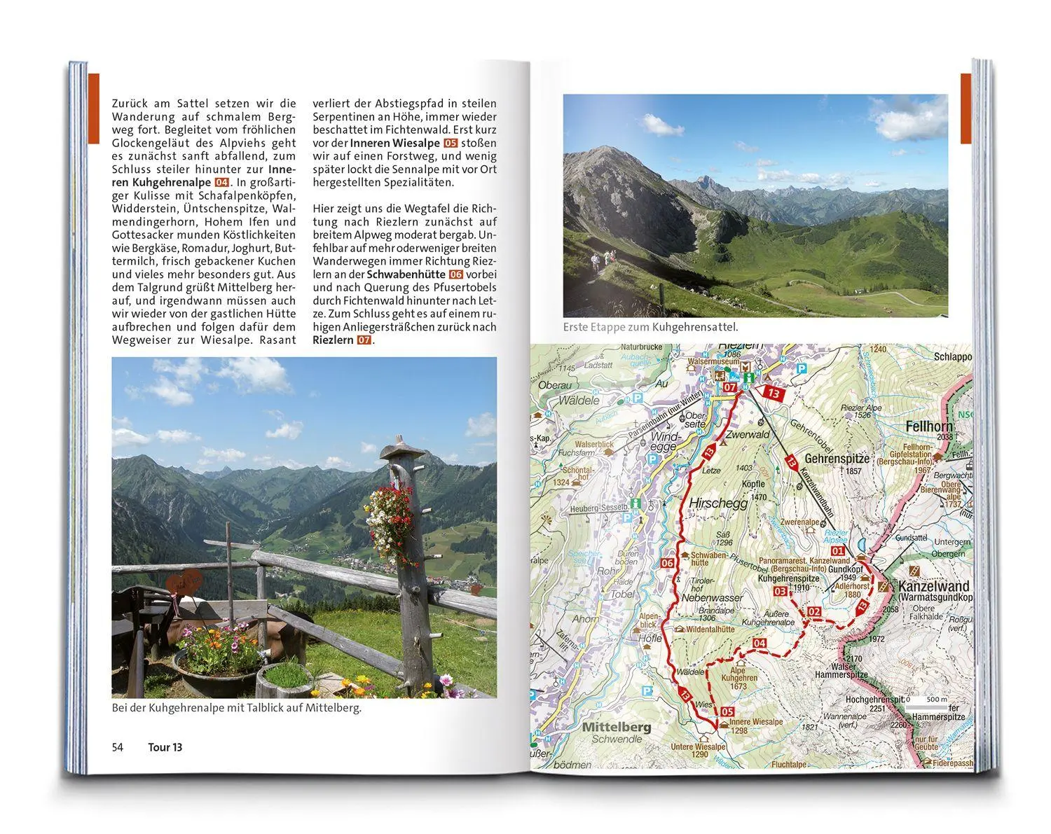 Bild: 9783991544258 | KOMPASS Wanderführer Kleinwalsertal, 35 Touren mit Extra-Tourenkarte