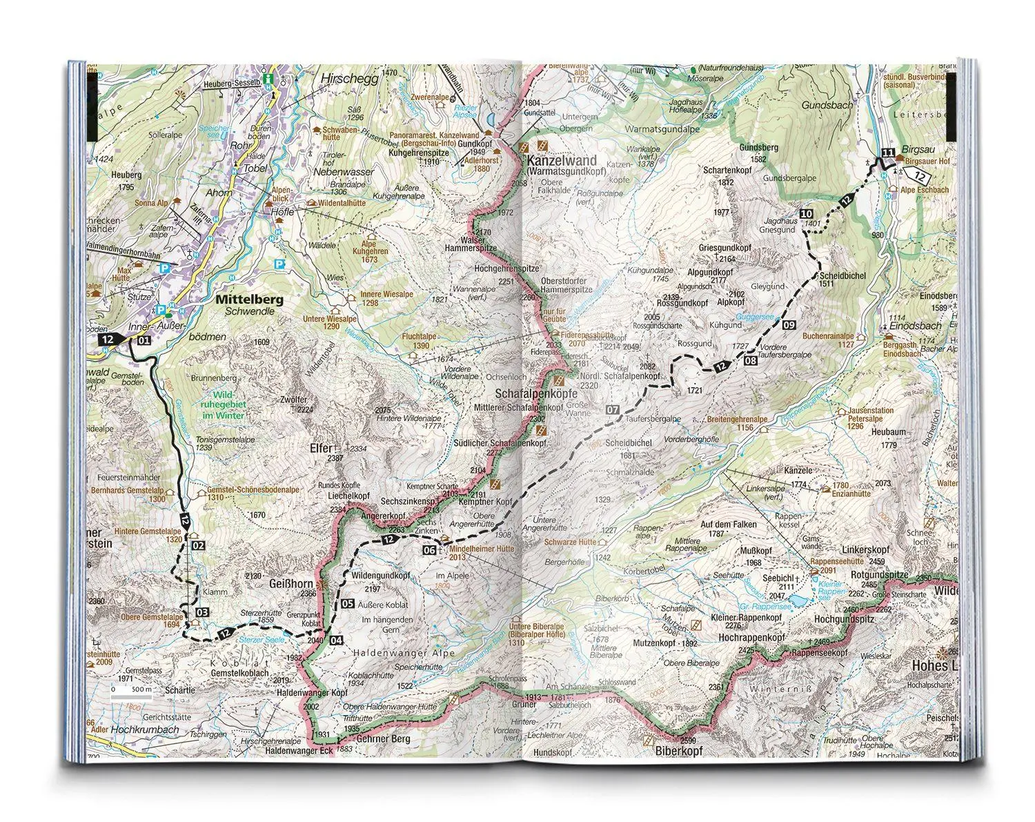 Bild: 9783991544258 | KOMPASS Wanderführer Kleinwalsertal, 35 Touren mit Extra-Tourenkarte