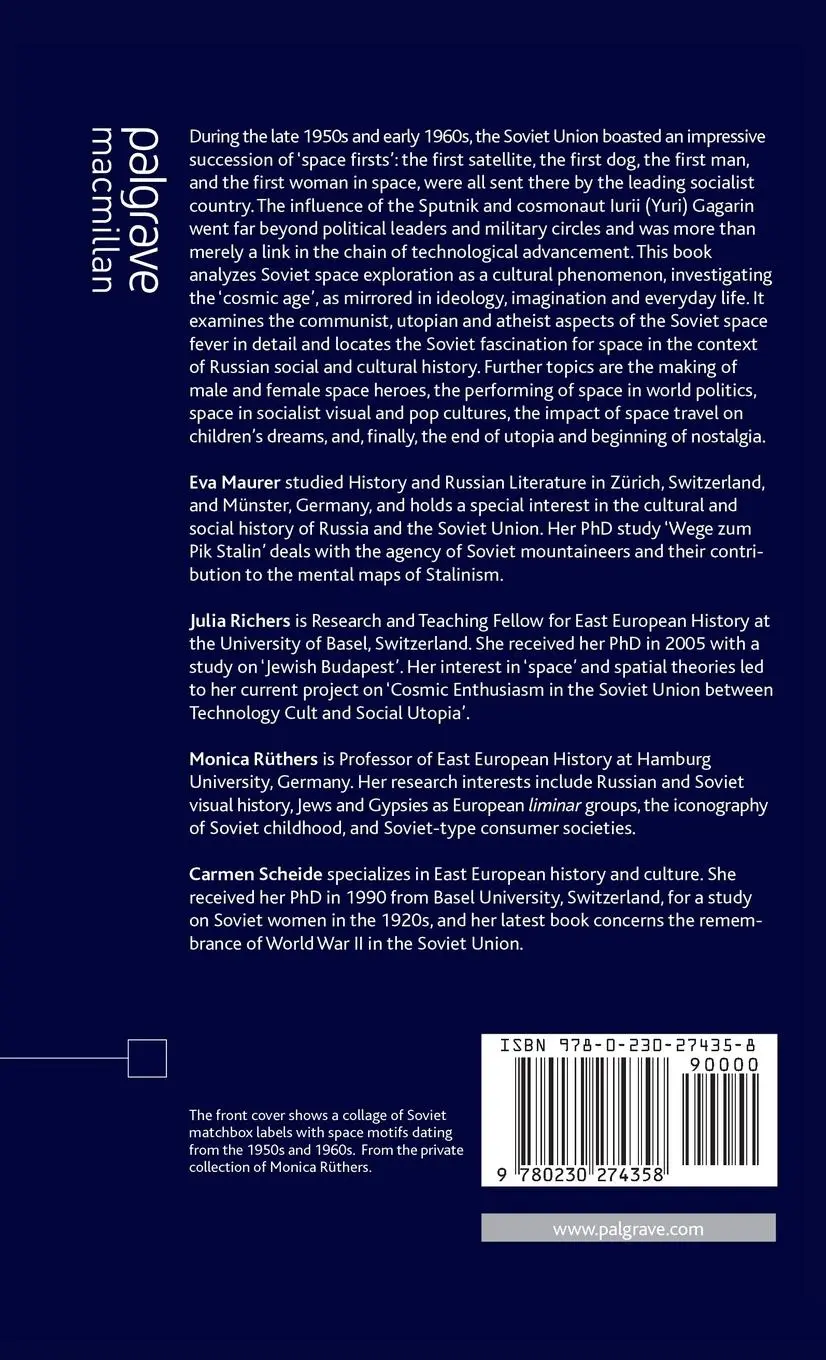 Rückseite: 9780230274358 | Soviet Space Culture | Cosmic Enthusiasm in Socialist Societies | Buch