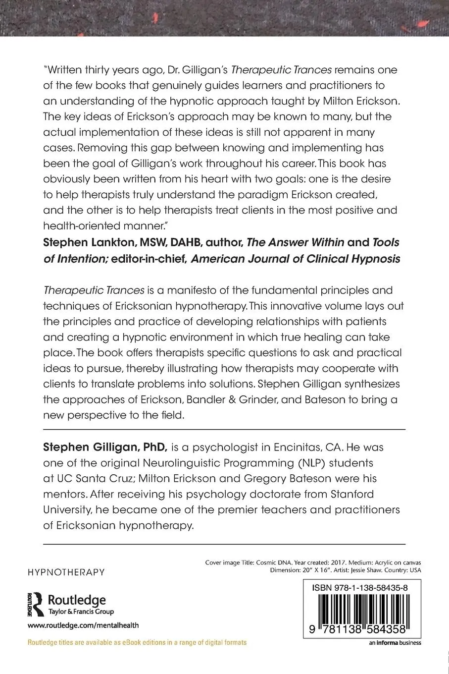 Rückseite: 9781138584358 | Therapeutic Trances | Stephen Gilligan | Taschenbuch | Englisch | 2018