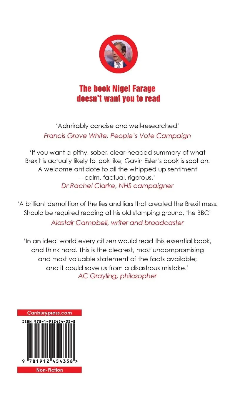 Rückseite: 9781912454358 | Brexit Without the Bullshit | Gavin Esler | Taschenbuch | Englisch