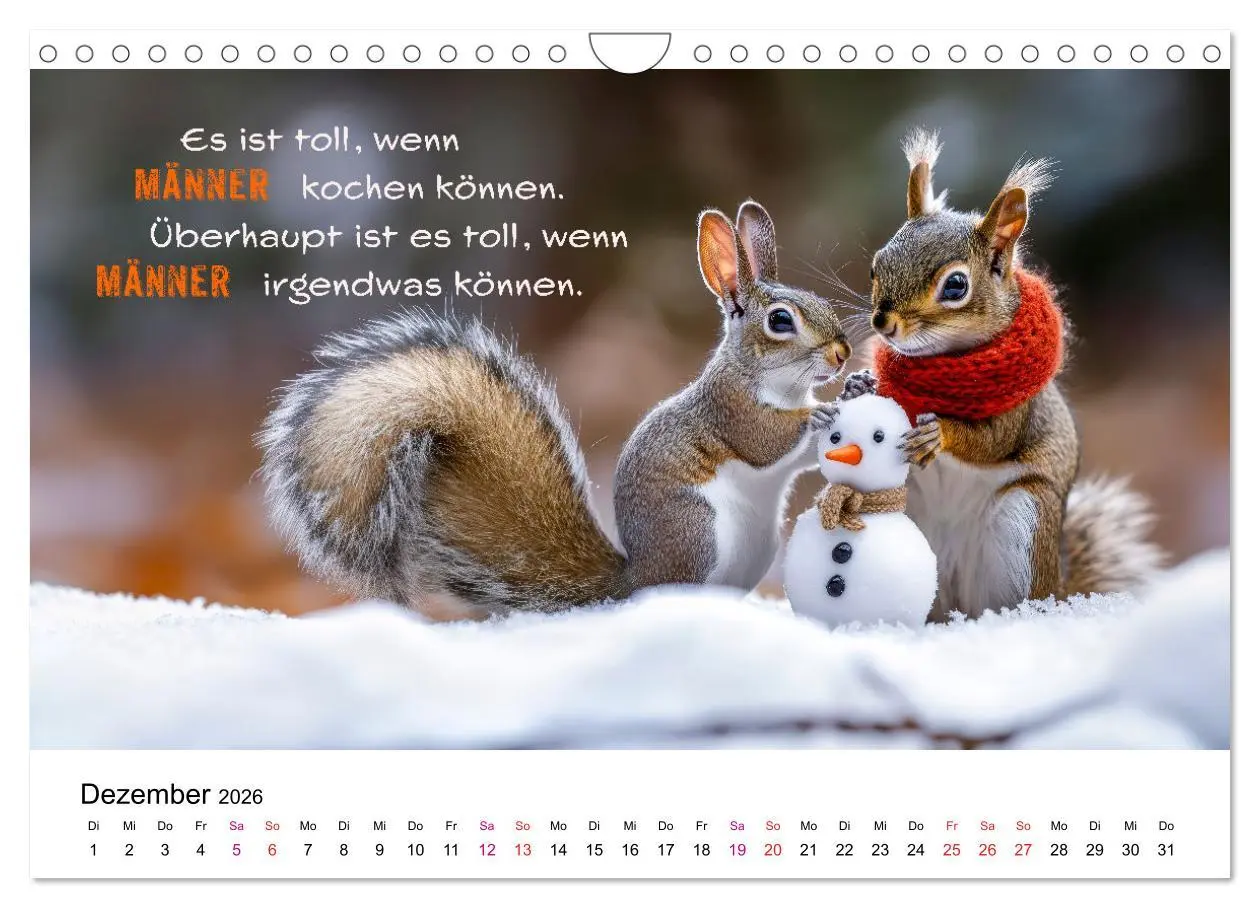 Bild: 9783457304358 | Tierische Klugscheißer (Wandkalender 2026 DIN A4 quer), CALVENDO...