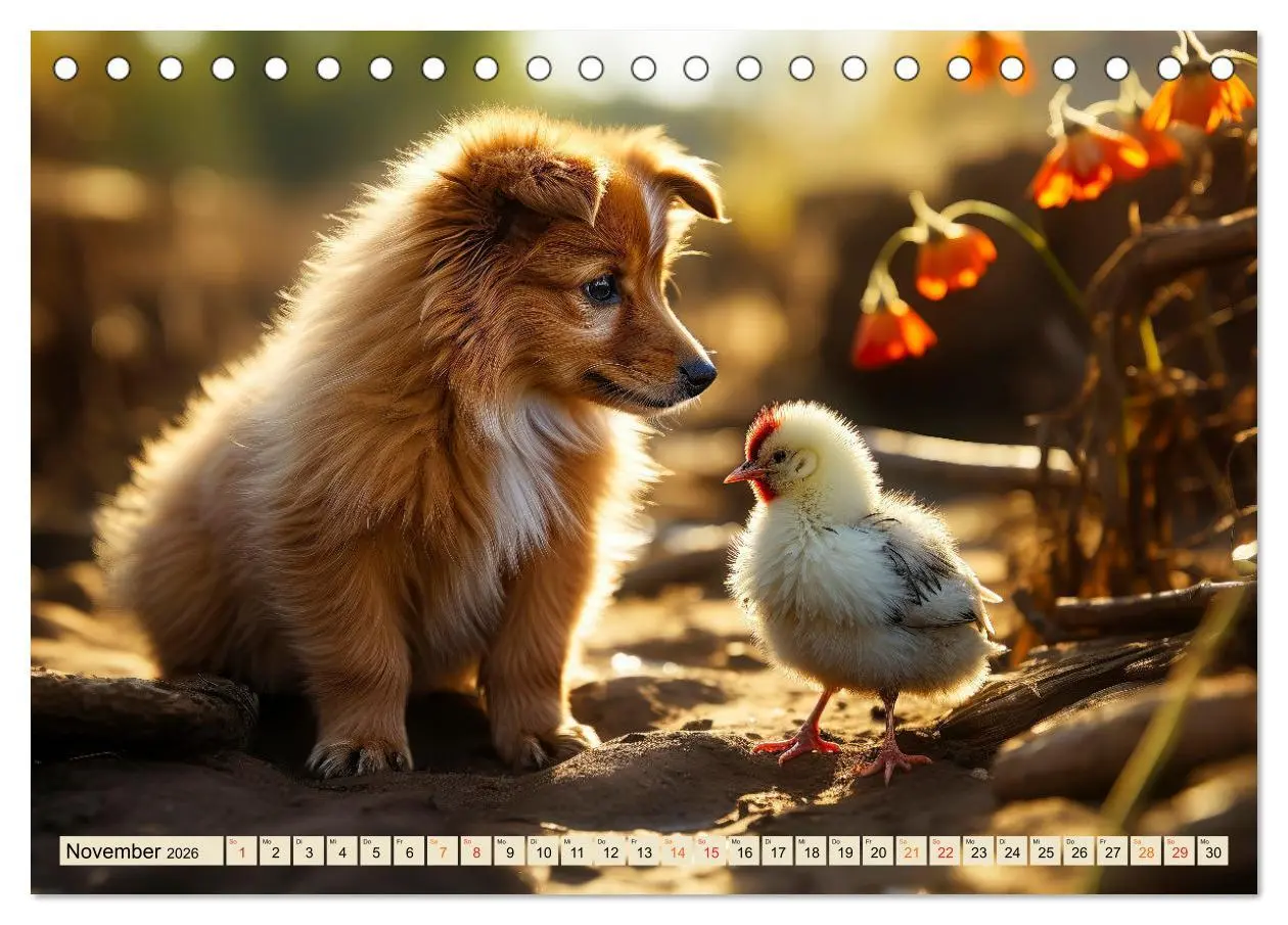 Bild: 9783457474358 | Viele Tiere auf dem Bauernhof (Tischkalender 2026 DIN A5 quer),...
