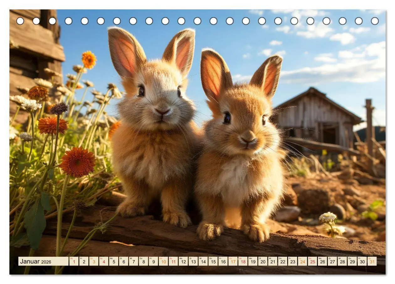 Bild: 9783457474358 | Viele Tiere auf dem Bauernhof (Tischkalender 2026 DIN A5 quer),...