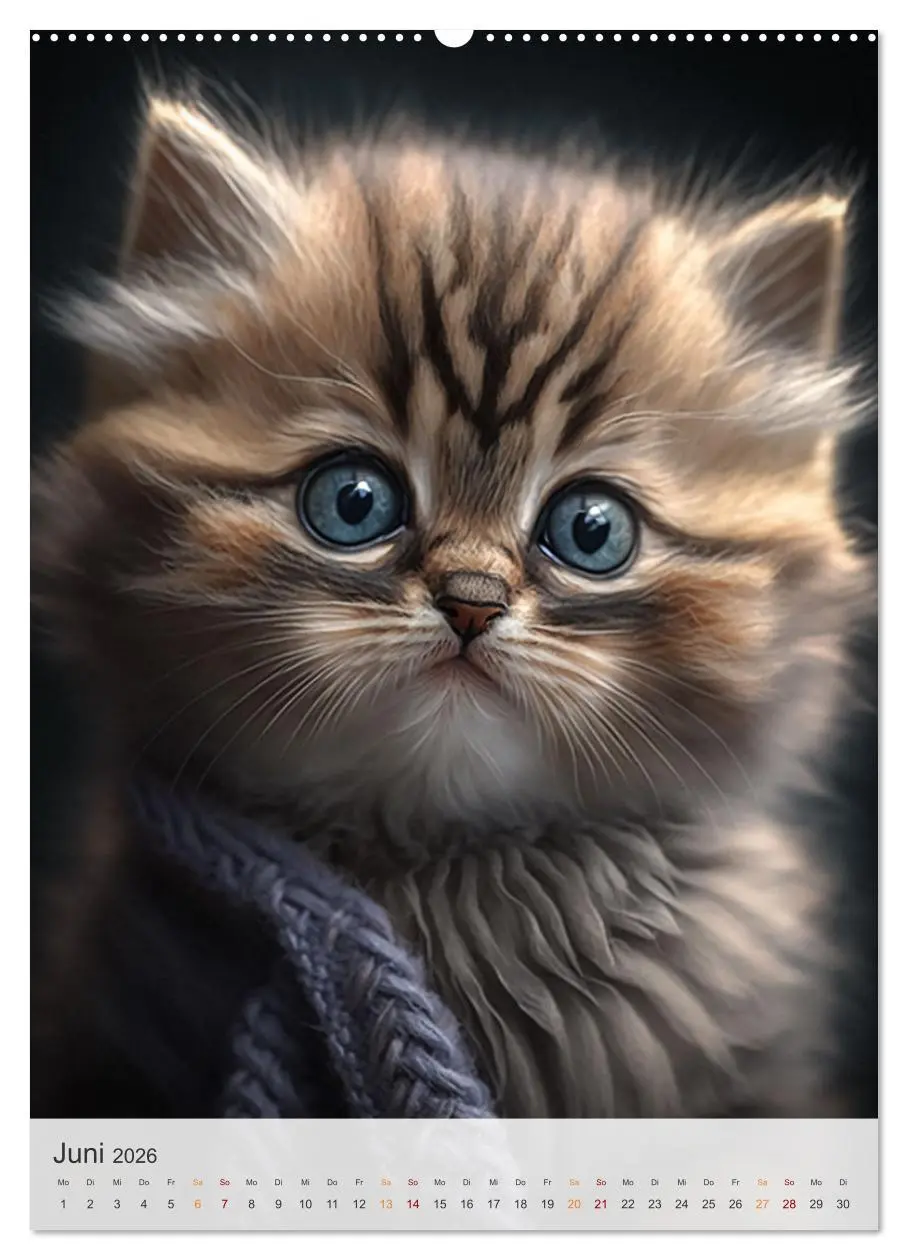 Bild: 9783516324358 | Süße Katzenkinder (Wandkalender 2026 DIN A2 hoch), CALVENDO...