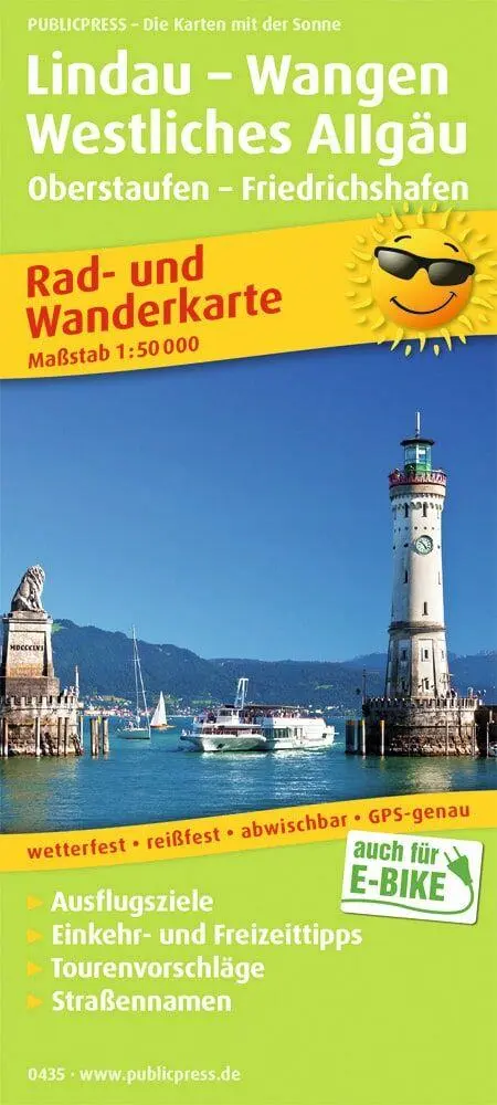 Cover: 9783747304358 | Lindau - Wangen - Westliches Allgäu 1:50 000 | (Land-)Karte | Deutsch