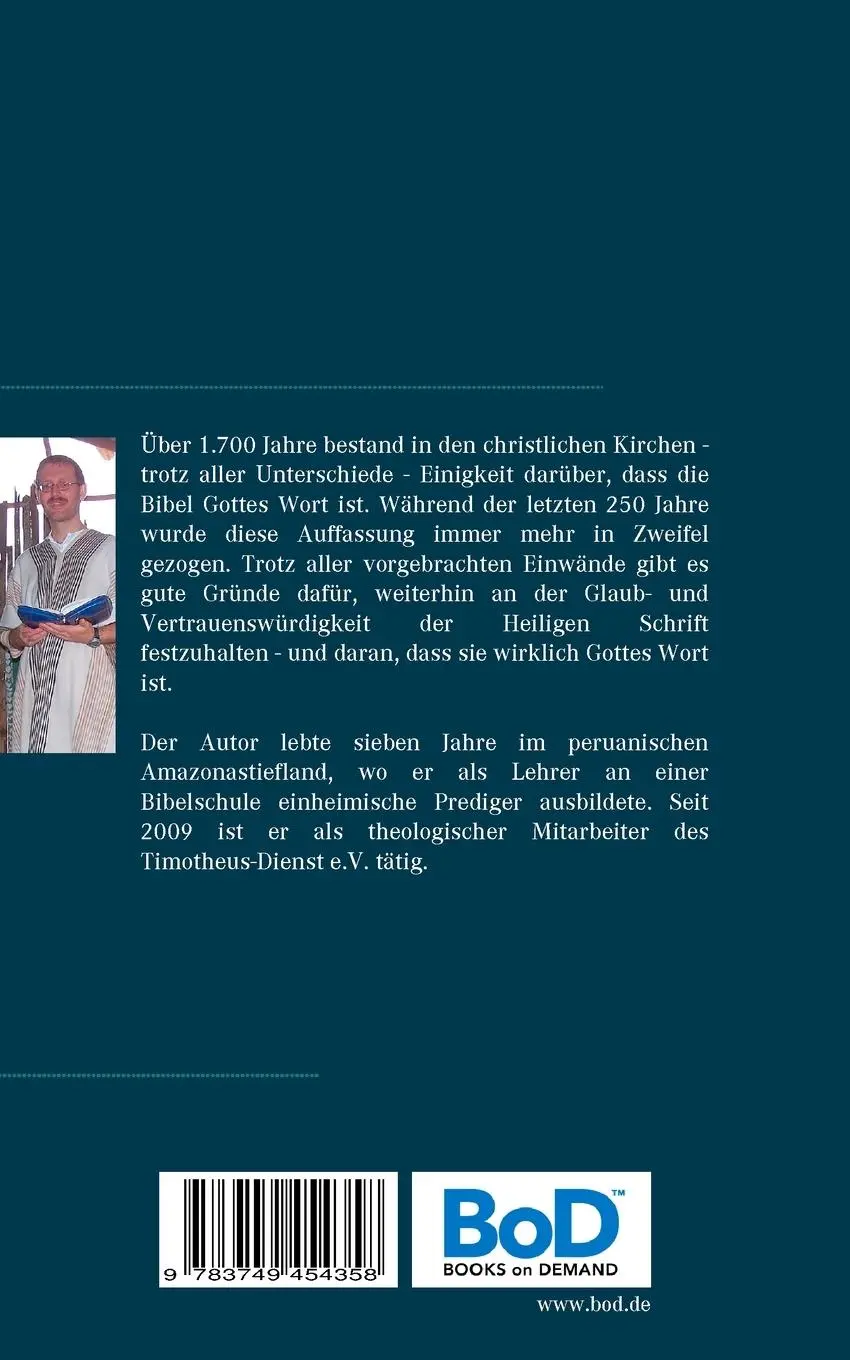Rückseite: 9783749454358 | Ist die Bibel Gottes Wort? | Jürgen H. Schmidt | Taschenbuch | 60 S.
