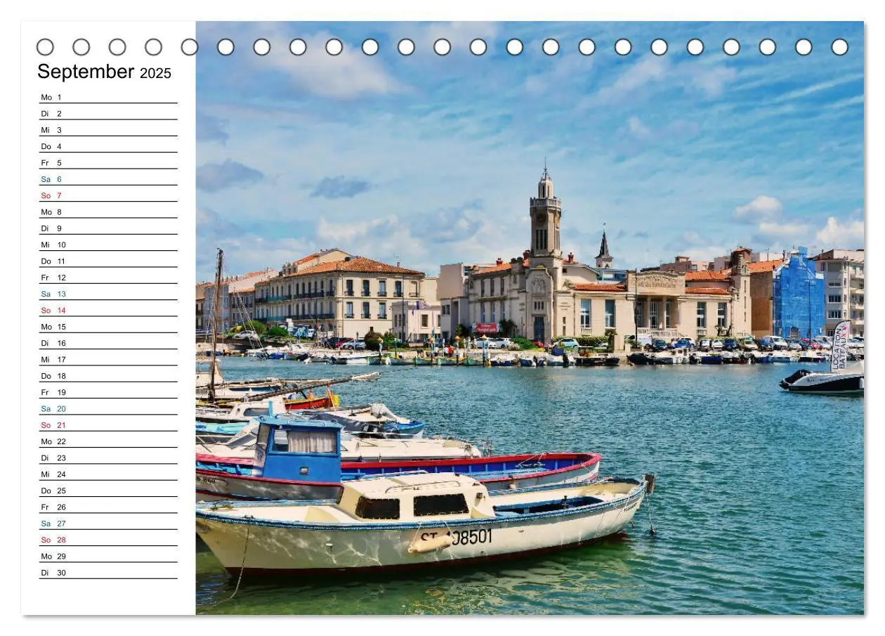 Bild: 9783435444458 | Sète - Das Venedig des Languedoc (Tischkalender 2025 DIN A5 quer),...
