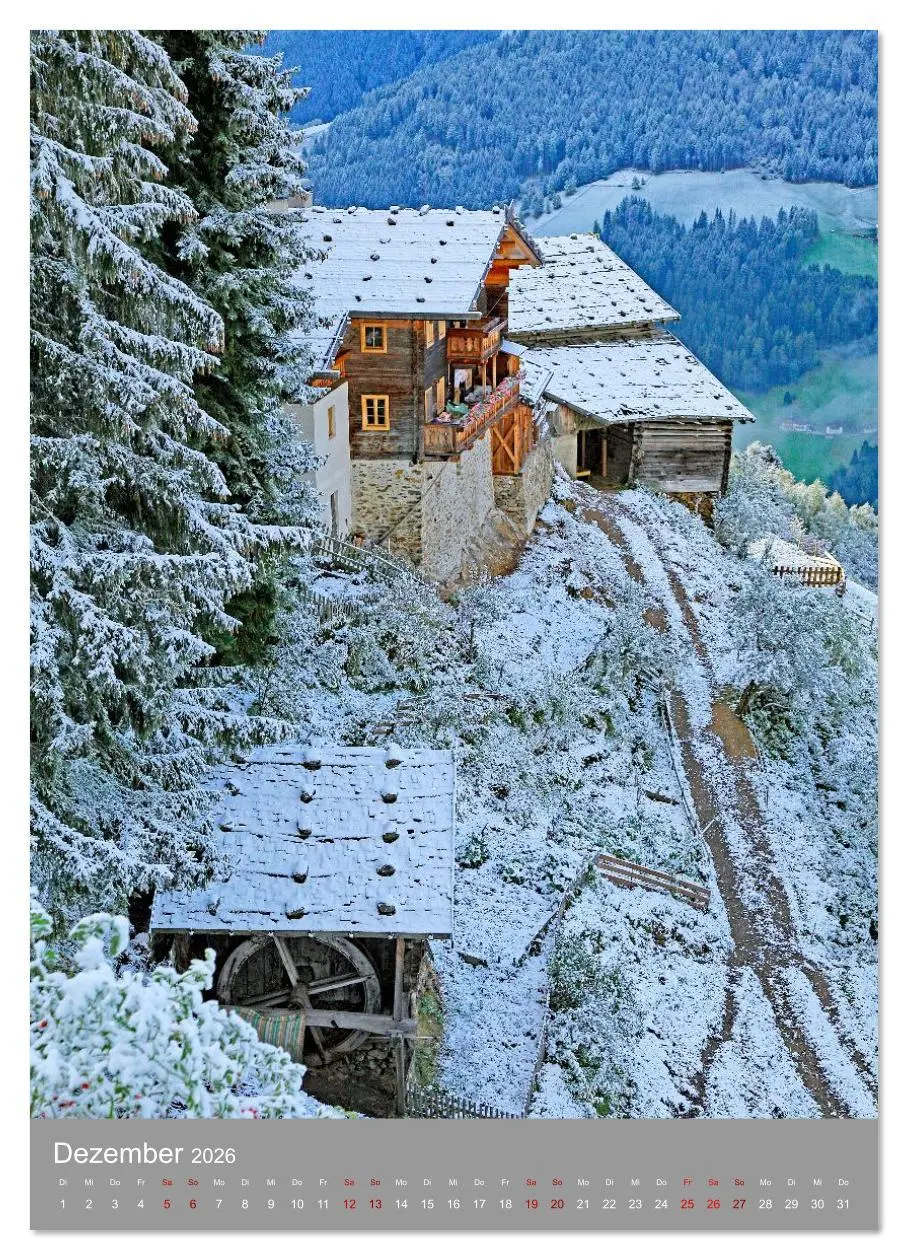 Bild: 9783516624458 | Südtirol - Bauernhöfe ein Leben am Steilhang (Wandkalender 2026 DIN...