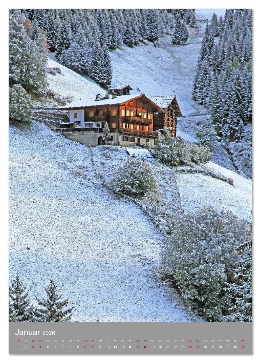 Bild: 9783516624458 | Südtirol - Bauernhöfe ein Leben am Steilhang (Wandkalender 2026 DIN...