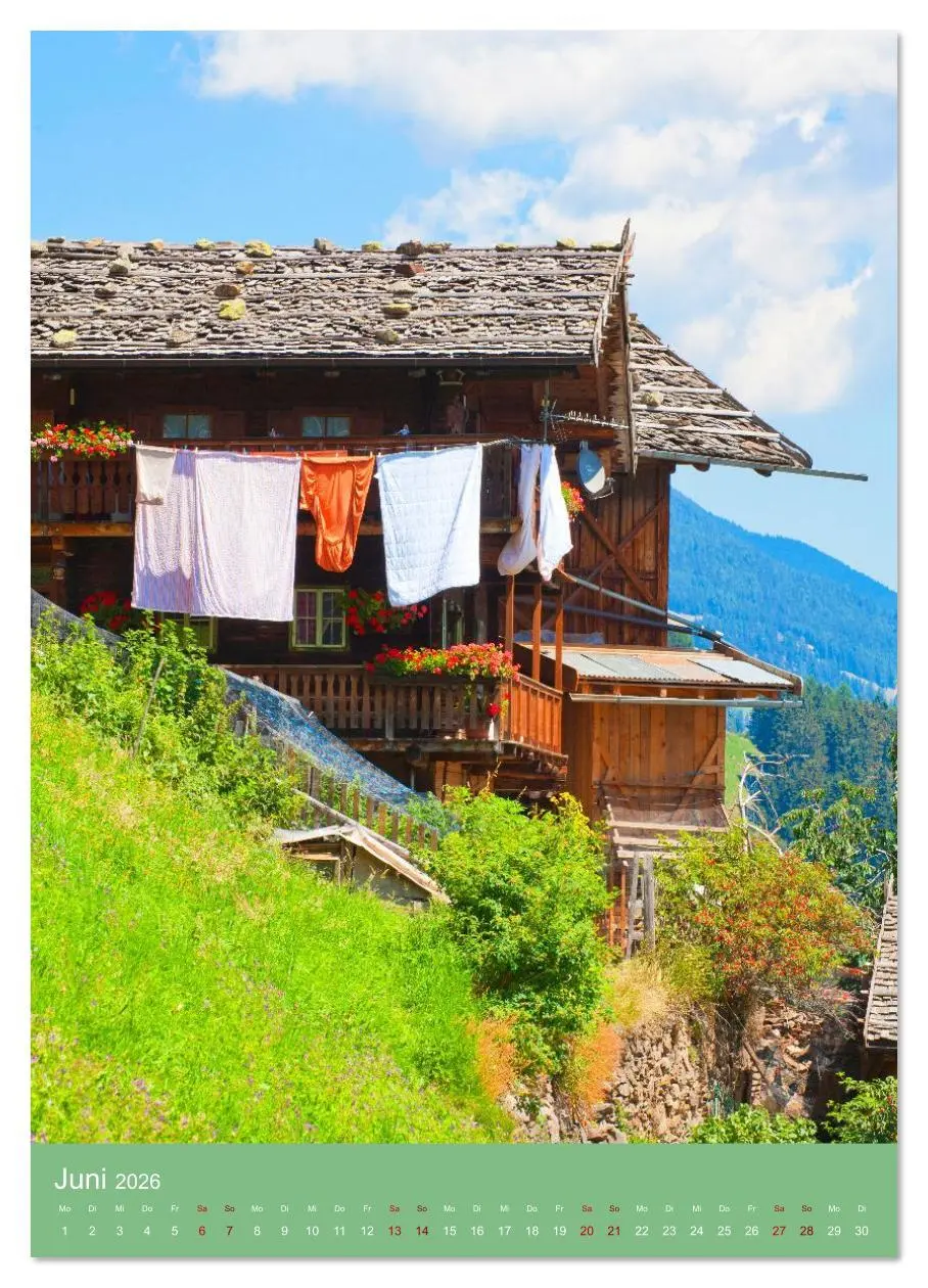 Bild: 9783516624458 | Südtirol - Bauernhöfe ein Leben am Steilhang (Wandkalender 2026 DIN...