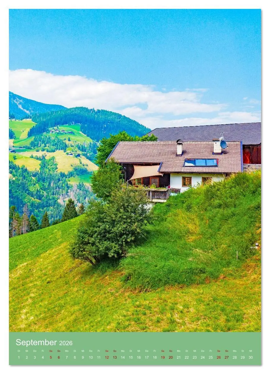 Bild: 9783516624458 | Südtirol - Bauernhöfe ein Leben am Steilhang (Wandkalender 2026 DIN...