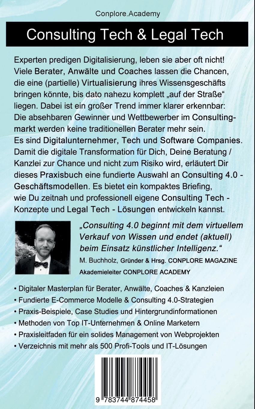 Rückseite: 9783744874458 | Der Weg ins Consulting Valley | Vom Berater zum IT-Entrepreneur | Buch