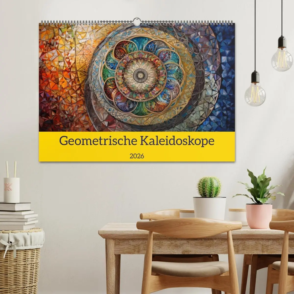 Bild: 9783457524558 | Geometrische Kaleidoskope (Wandkalender 2026 DIN A2 quer), CALVENDO...