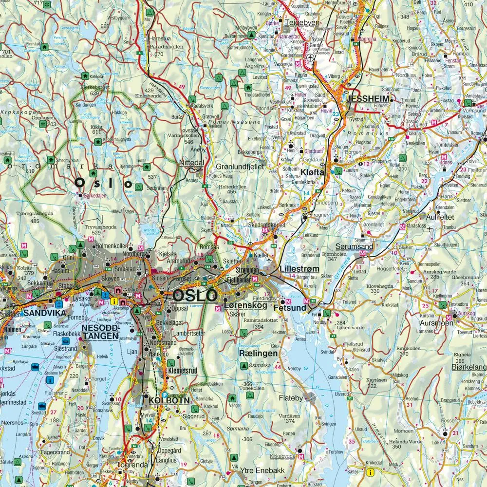 Bild: 9783707924558 | Norwegen Süd, Straßen- und Freizeitkarte 1:250.000, freytag &amp; berndt
