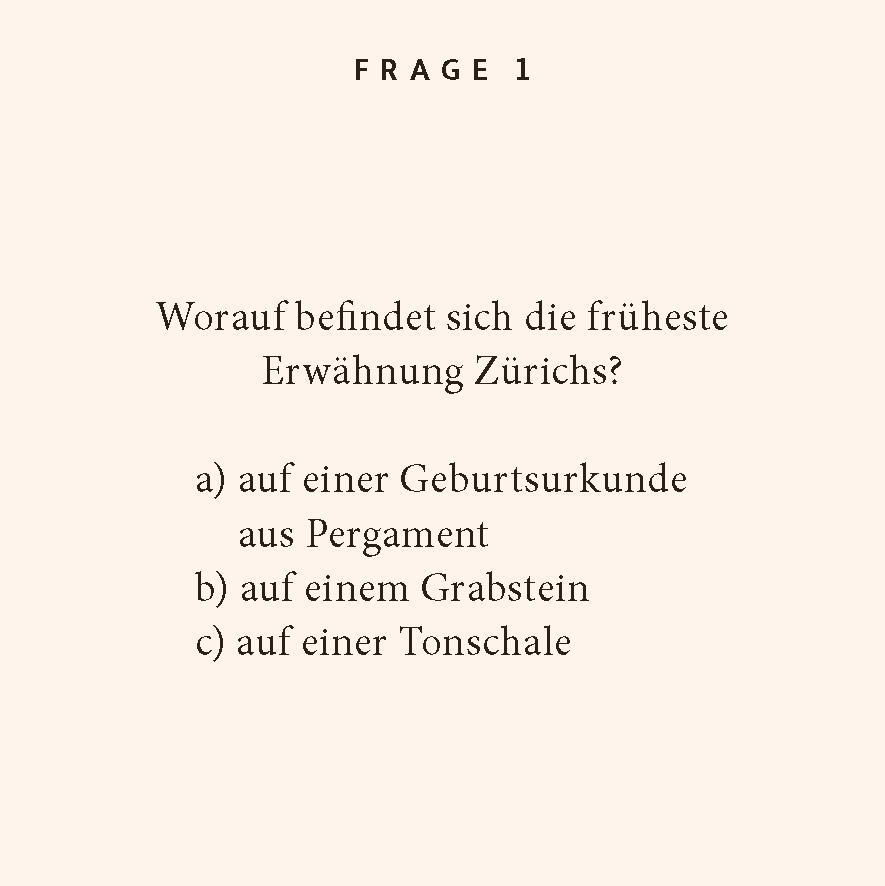 Bild: 9783899784558 | Zürich-Quiz | 100 Fragen und Antworten | Urs Heinz Aerni | Taschenbuch