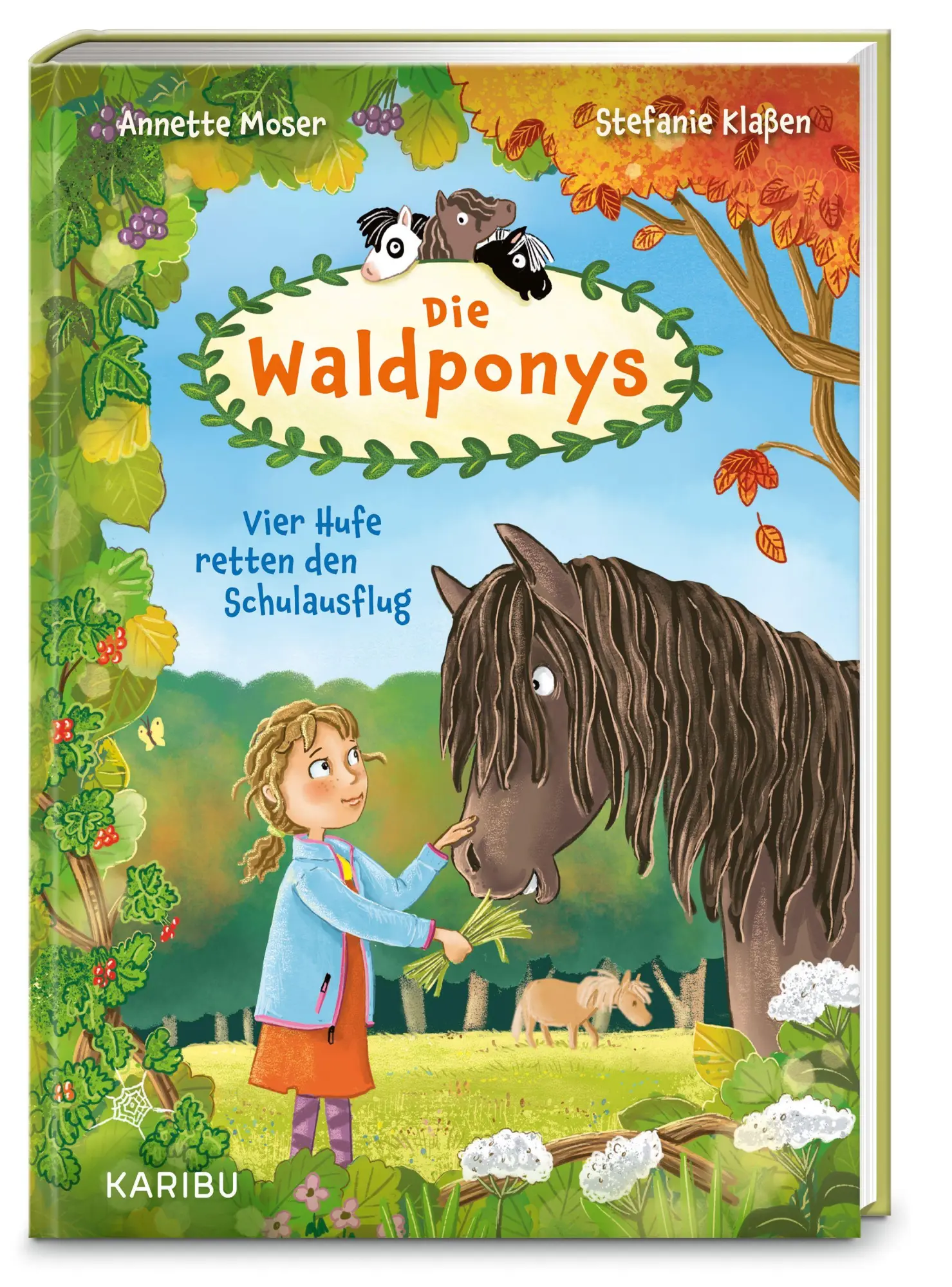 Cover: 9783961294558 | Die Waldponys (Band 2) - Vier Hufe retten den Schulausflug | Moser
