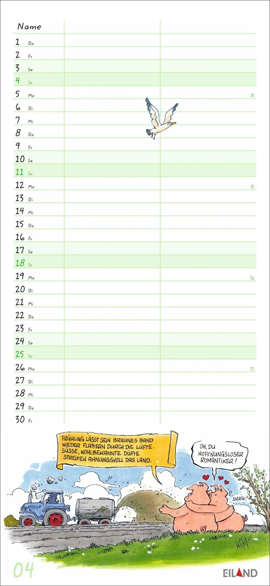 Bild: 9783964024558 | Local heroes Planer für zwei 2027 | Kim Schmidt | Kalender | 14 S.