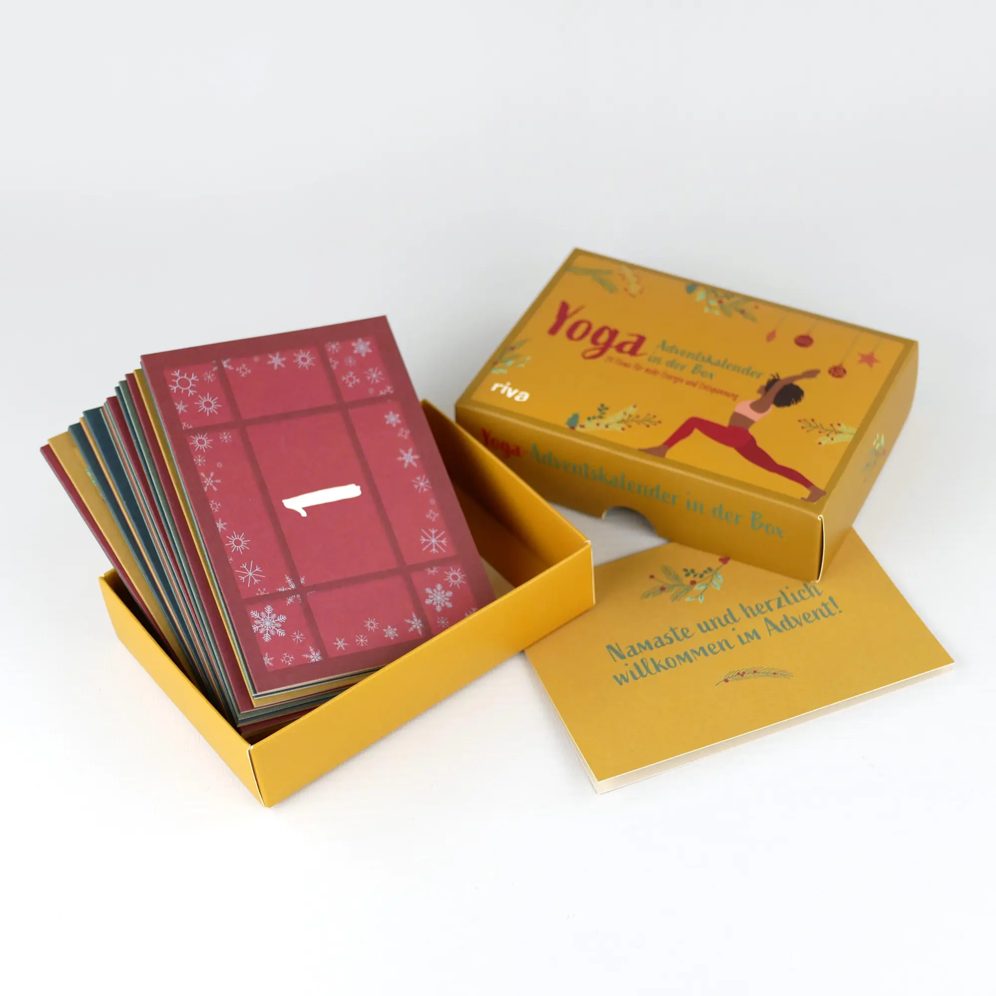 Bild: 9783742324658 | Yoga - Adventskalender in der Box | Katharina Herdener | Box | 25 S.