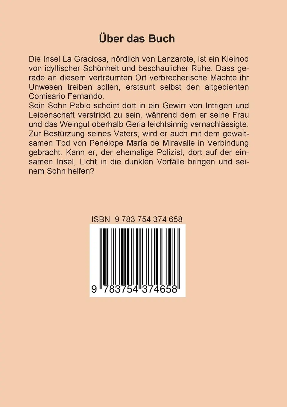 Rückseite: 9783754374658 | Die Anmutige | Peter Greminger | Taschenbuch | Paperback | 316 S.