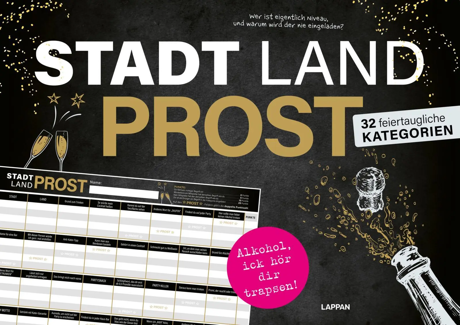 Cover: 9783830364658 | Stadt, Land, PROST! | Das Kult-Spiel für deine Party! | Taschenbuch