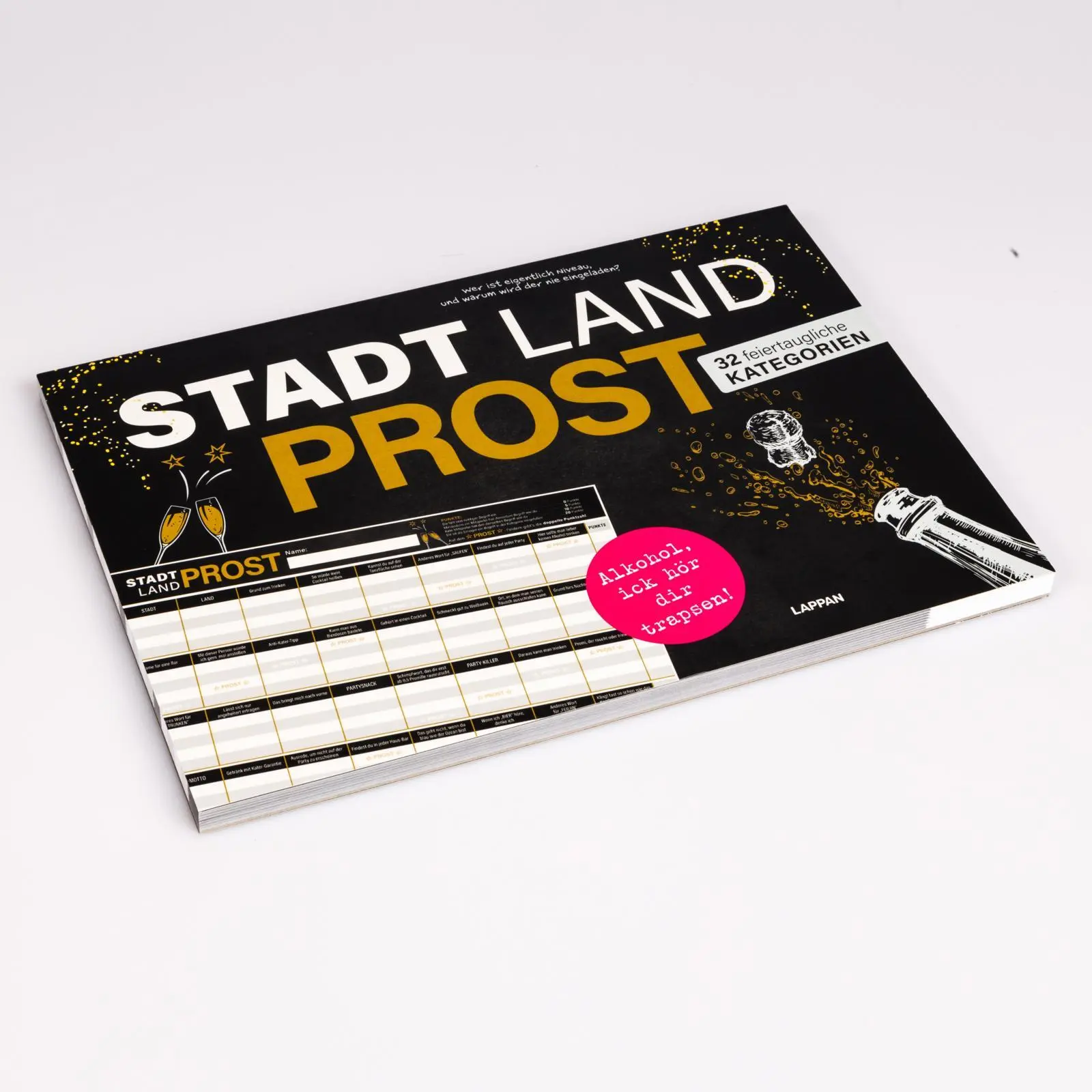 Bild: 9783830364658 | Stadt, Land, PROST! | Das Kult-Spiel für deine Party! | Taschenbuch