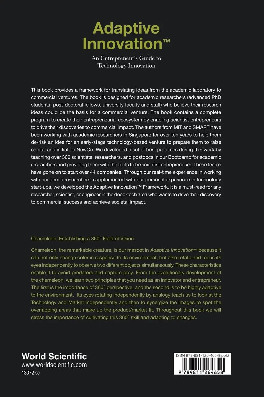 Rückseite: 9789811264658 | ADAPTIVE INNOVATION | Virginia Cha Charles L Howard Califano | Buch