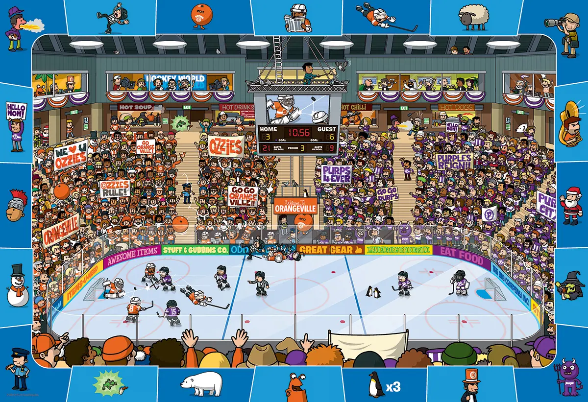 Bild: 628136604758 | Hockey - Suchen &amp; Finden (Puzzle) | Spiel | In Spielebox | 6100-0475