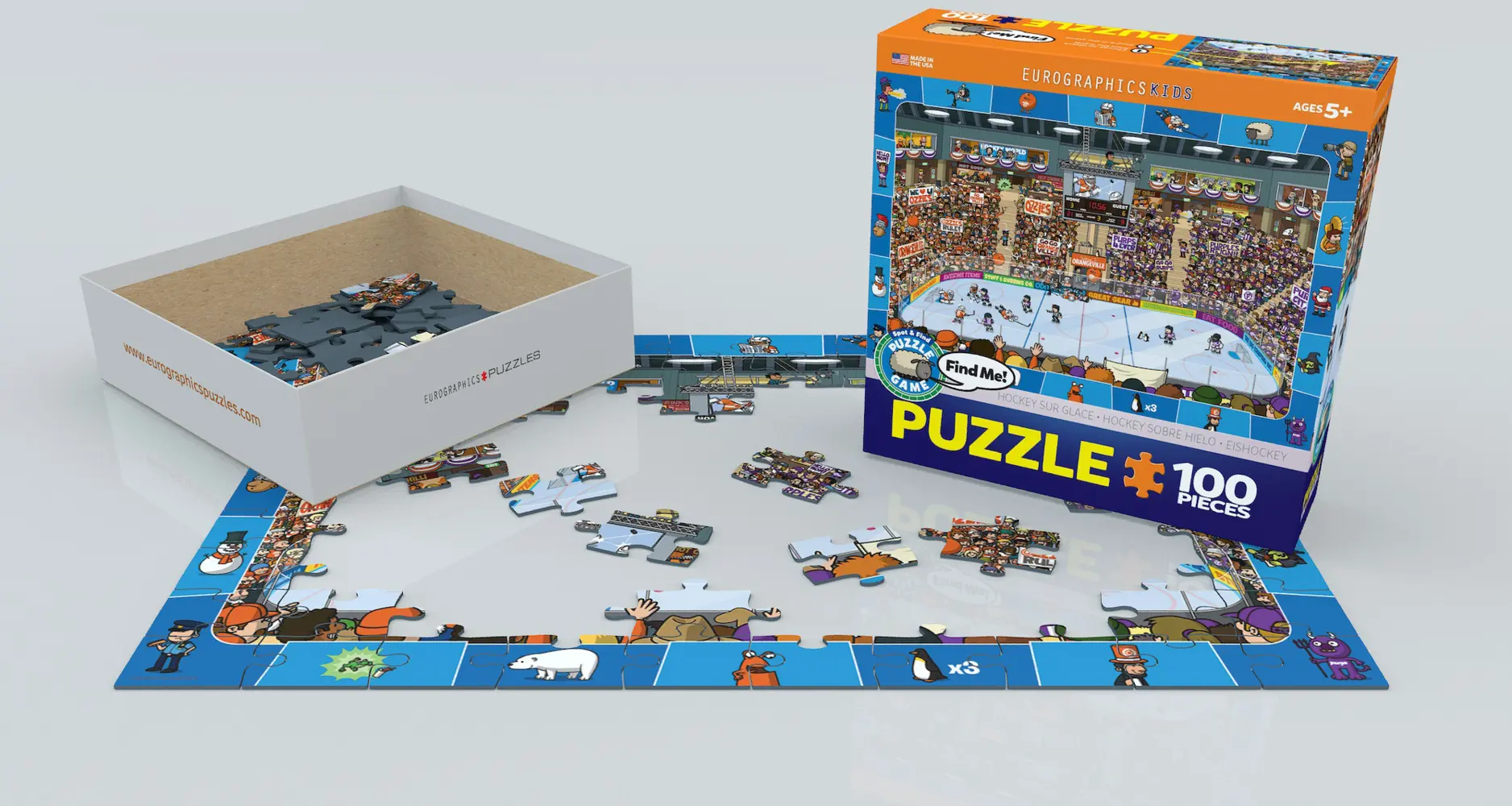 Bild: 628136604758 | Hockey - Suchen &amp; Finden (Puzzle) | Spiel | In Spielebox | 6100-0475