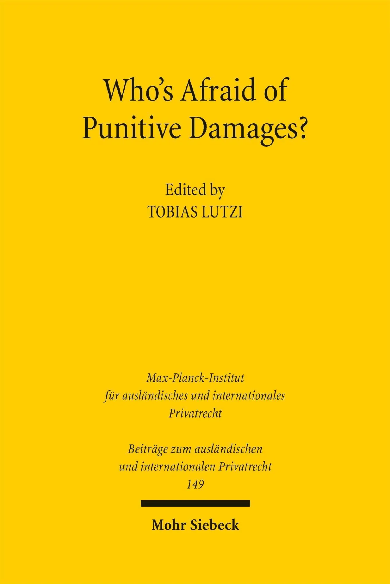 Who's Afraid of Punitive Damages?