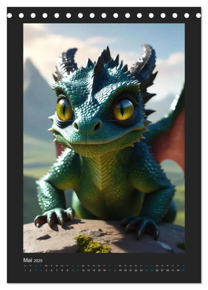 Bild: 9783457124758 | Verzauberte Drachen: Ein Jahr voll kleiner Wunder! (Tischkalender...