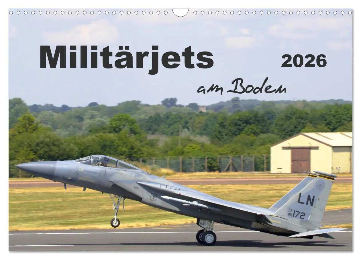 Cover: 9783457814758 | Militärjets am Boden (Wandkalender 2026 DIN A3 quer), CALVENDO...