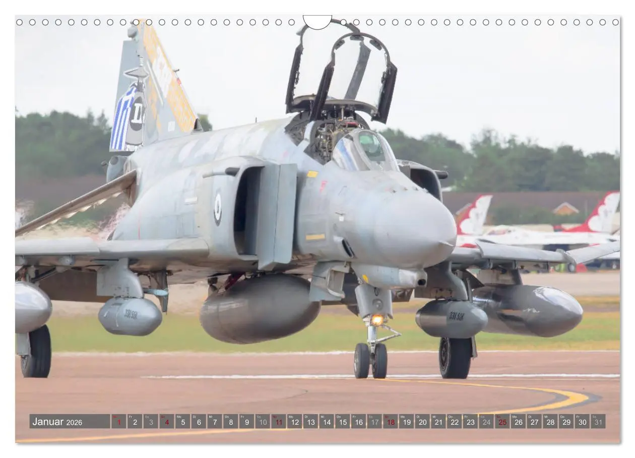 Bild: 9783457814758 | Militärjets am Boden (Wandkalender 2026 DIN A3 quer), CALVENDO...