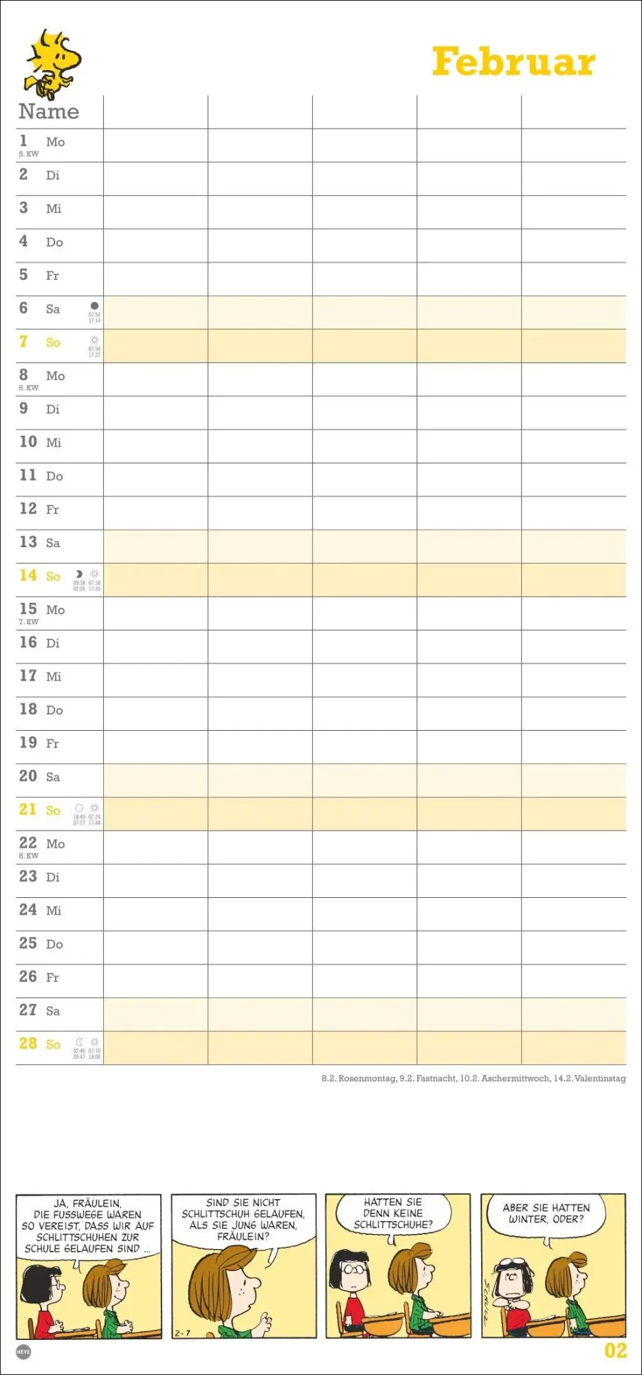 Bild: 9783756414758 | Peanuts Familienplaner 2027 | Heye | Kalender | Familienplaner Athesia