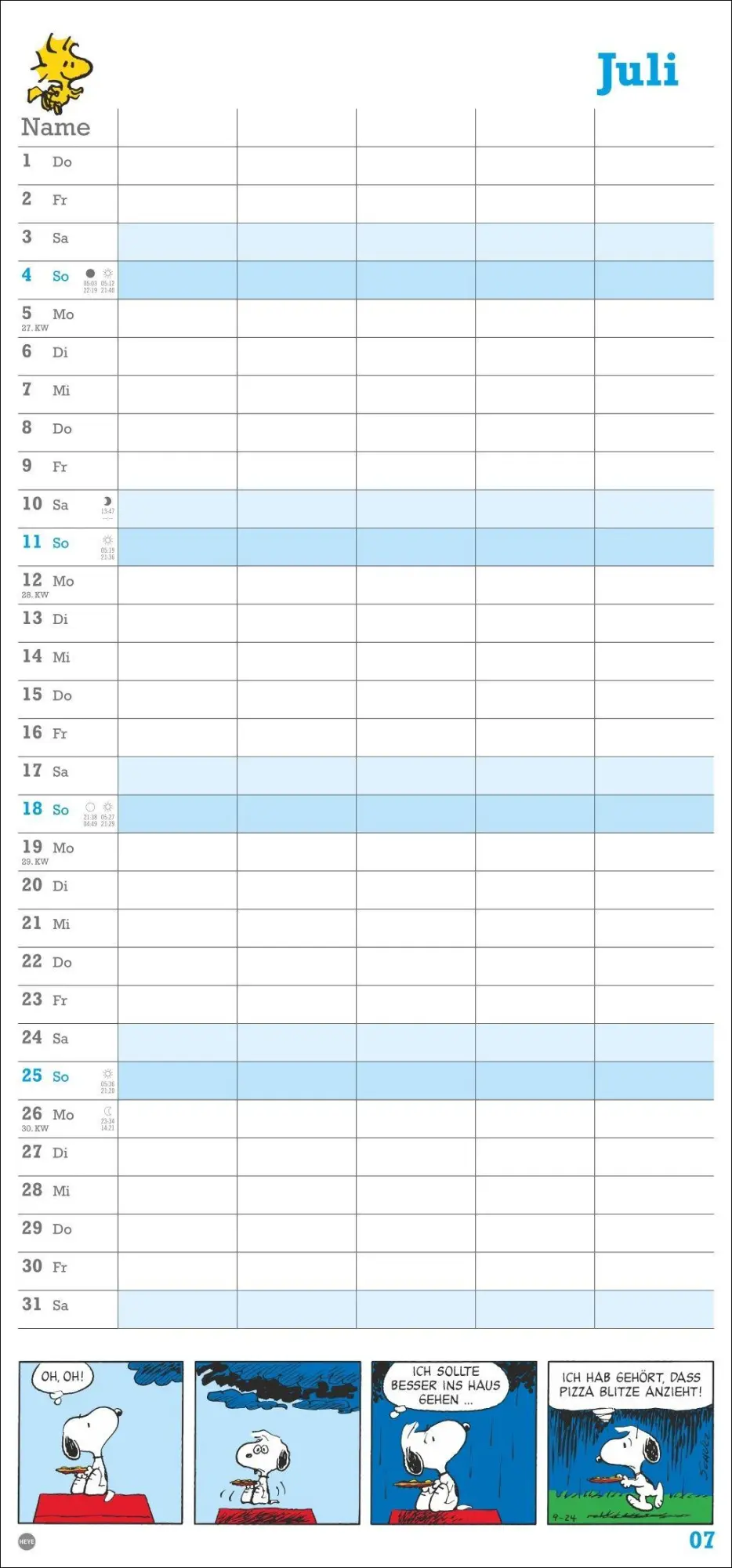 Bild: 9783756414758 | Peanuts Familienplaner 2027 | Heye | Kalender | Familienplaner Athesia