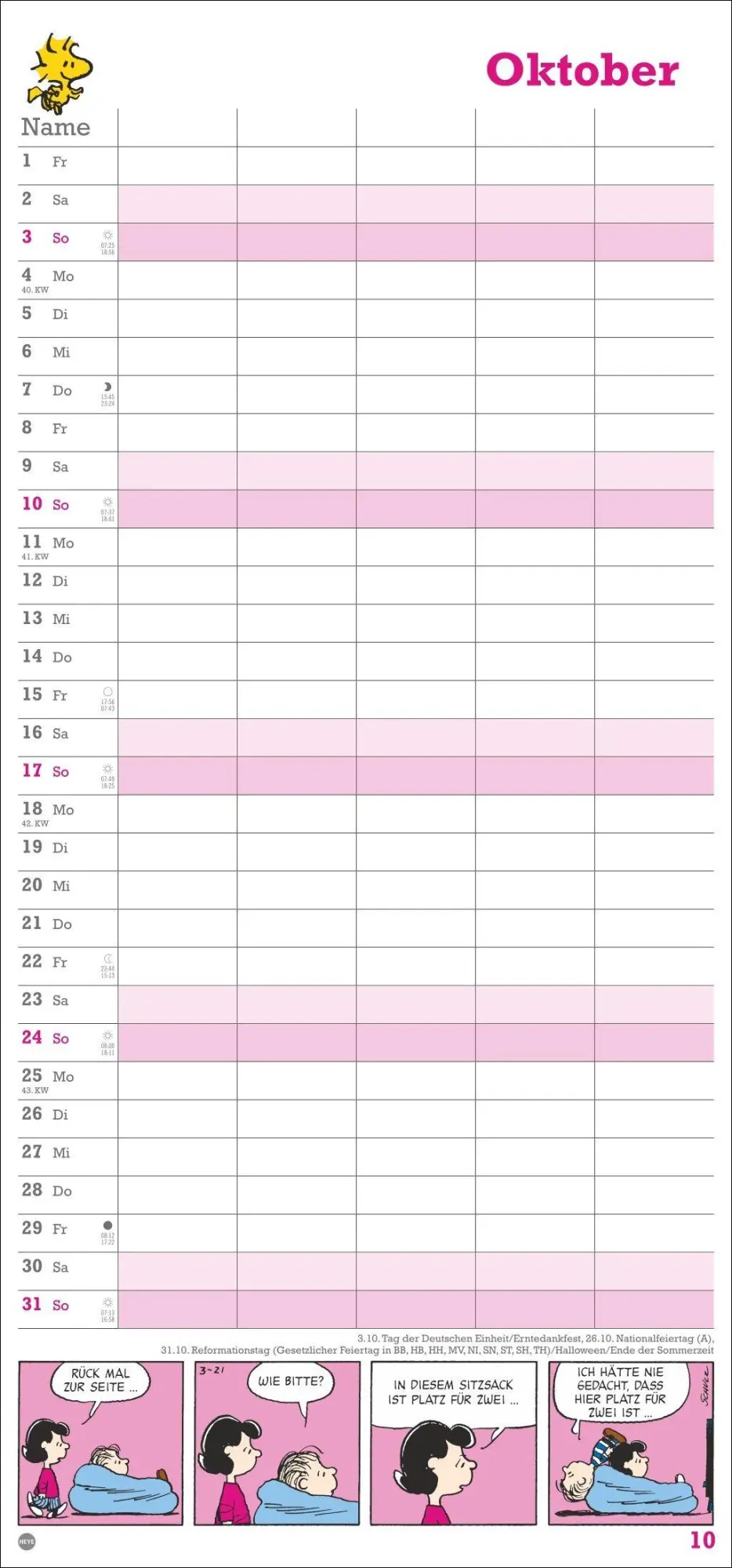 Bild: 9783756414758 | Peanuts Familienplaner 2027 | Heye | Kalender | Familienplaner Athesia