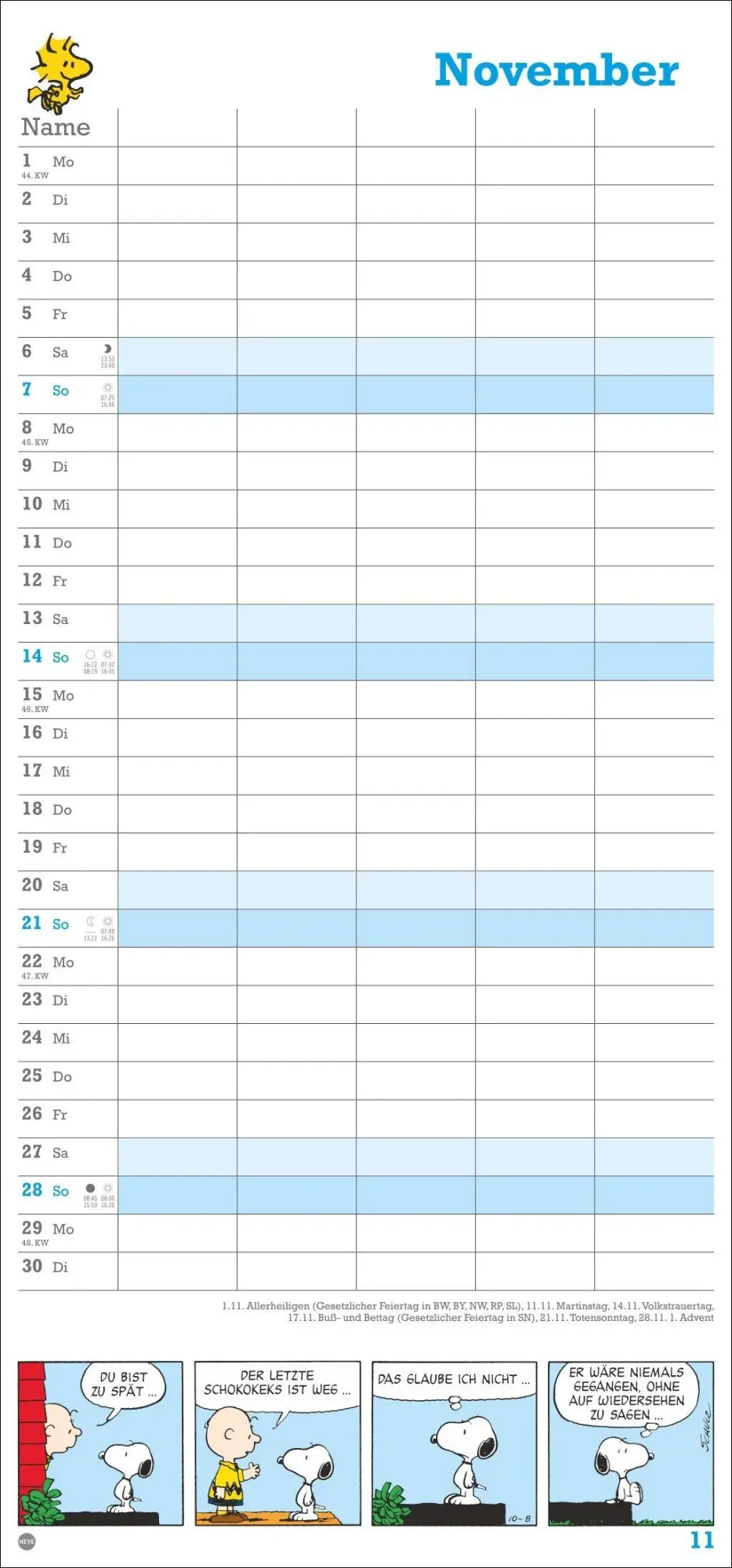 Bild: 9783756414758 | Peanuts Familienplaner 2027 | Heye | Kalender | Familienplaner Athesia