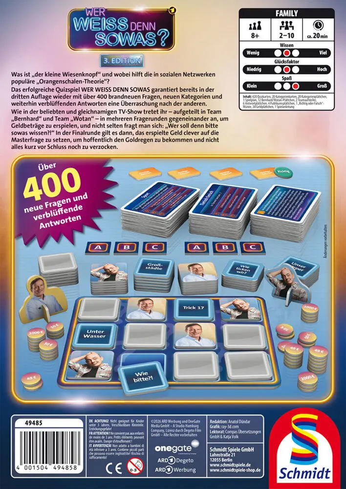 Bild: 4001504494858 | Wer weiss denn sowas? 3rd Edition | Familienspiel | Spiel | Schachtel