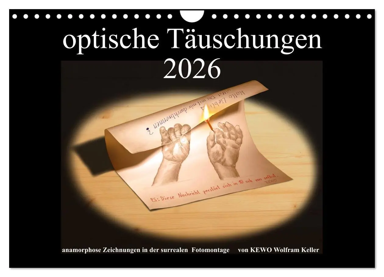 Cover: 9783516134858 | optische Täuschungen 2026 (Wandkalender 2026 DIN A4 quer), CALVENDO...